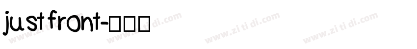 just front字体转换